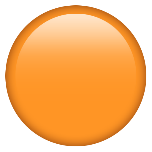 橙色圆 as rendered by Emojipedia