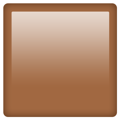 quadrado marrom as rendered by Emojipedia