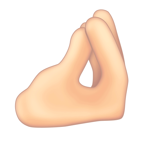 Pinched Fingers: Light Skin Tone, the design in this release