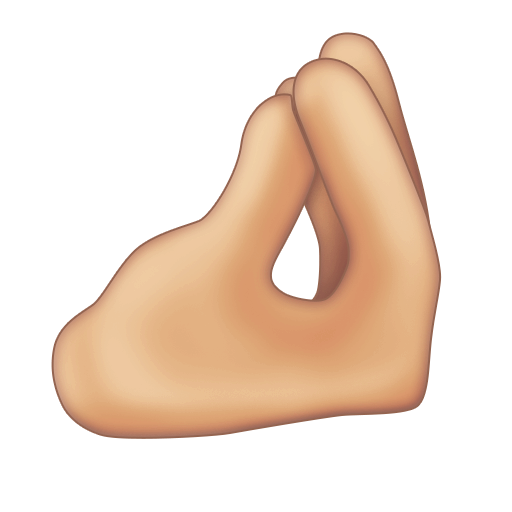 Pinched Fingers: Medium-Light Skin Tone, the design in this release