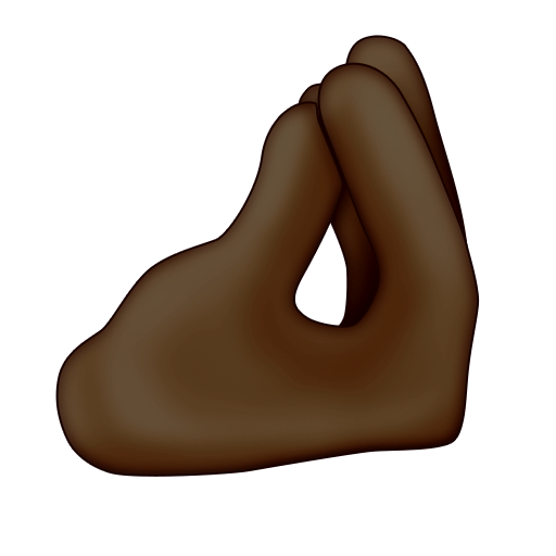 Pinched Fingers: Dark Skin Tone, the design in this release