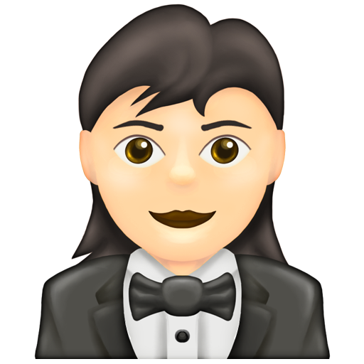 Woman in Tuxedo: Light Skin Tone, the design in this release