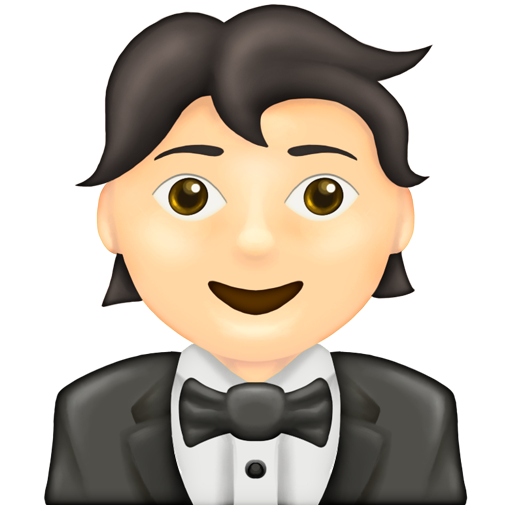 Person in Tuxedo: Light Skin Tone, the design in this release