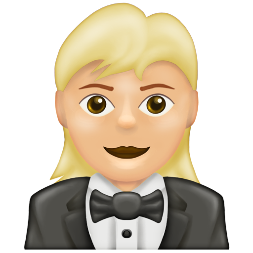Woman in Tuxedo: Medium-Light Skin Tone, the design in this release