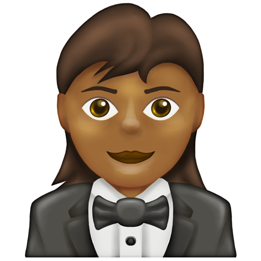Woman in Tuxedo: Medium-Dark Skin Tone, the design in this release