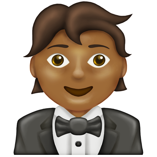 Person in Tuxedo: Medium-Dark Skin Tone, the design in this release