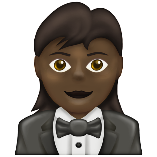 Woman in Tuxedo: Dark Skin Tone, the design in this release