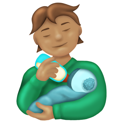Person Feeding Baby: Medium Skin Tone, the design in this release