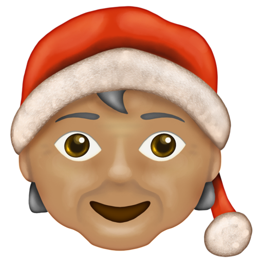 Mx Claus: Medium Skin Tone, the design in this release