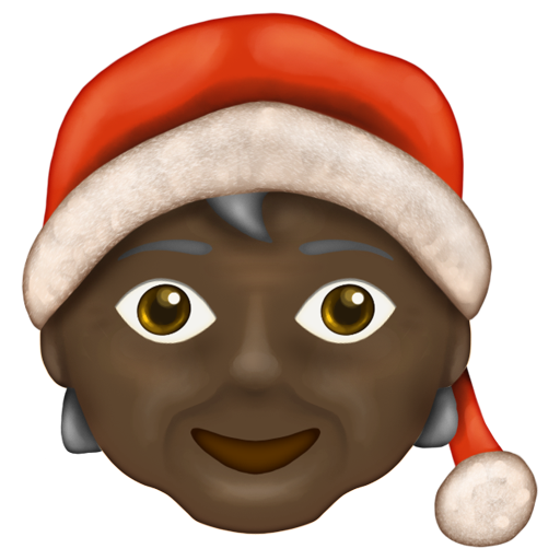Mx Claus: Dark Skin Tone, the design in this release
