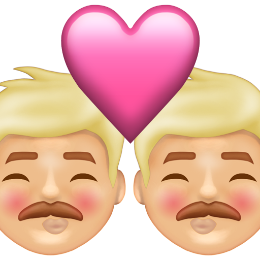 Kiss: Man, Man, Medium-Light Skin Tone, the design in this release