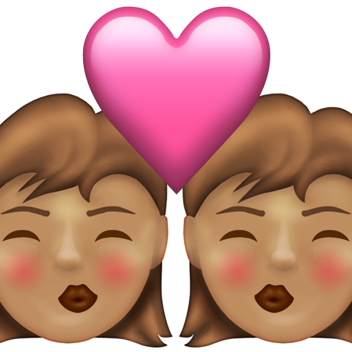 Kiss: Woman, Woman, Medium Skin Tone, the design in this release