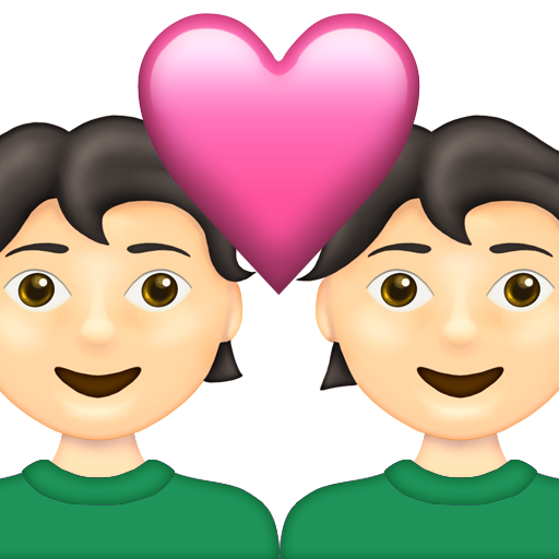 Couple with Heart: Light Skin Tone, the design in this release