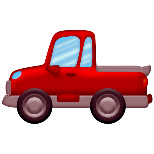 pickup truck as rendered by Emojipedia