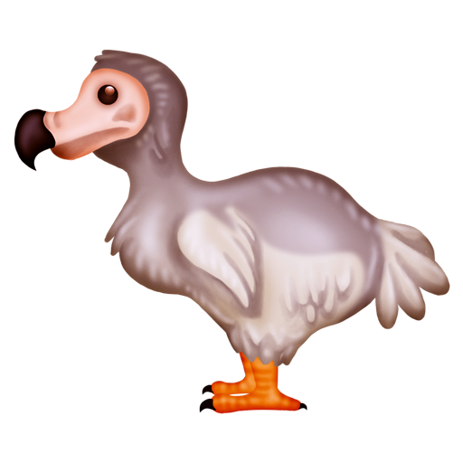 dodo as rendered by Emojipedia