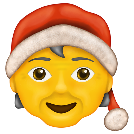 Mx Claus as rendered by Emojipedia