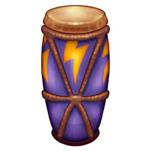 afrikanische Trommel as rendered by Emojipedia