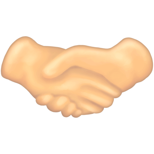 Handshake: Light Skin Tone, the design in this release