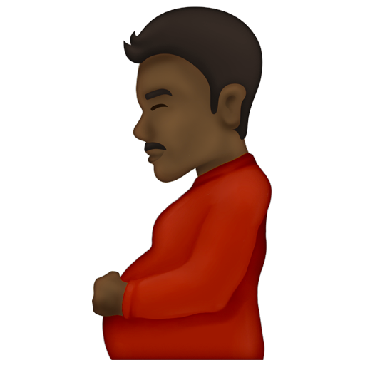 Pregnant Man: Dark Skin Tone, the design in this release