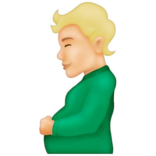 Pregnant Person: Medium-Light Skin Tone, the design in this release