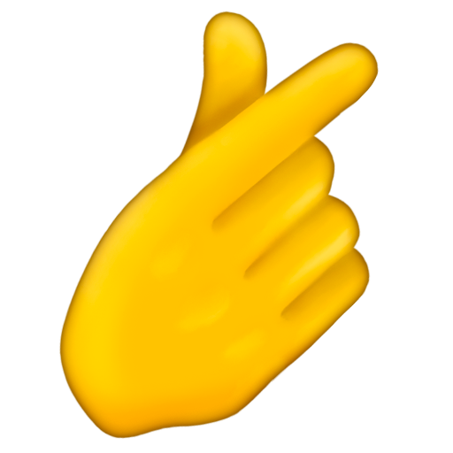 Hand with Index Finger and Thumb Crossed, the design in this release