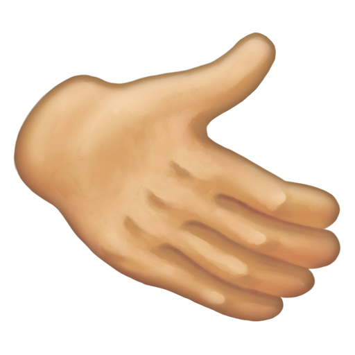 Rightwards Hand: Medium-Light Skin Tone, the design in this release