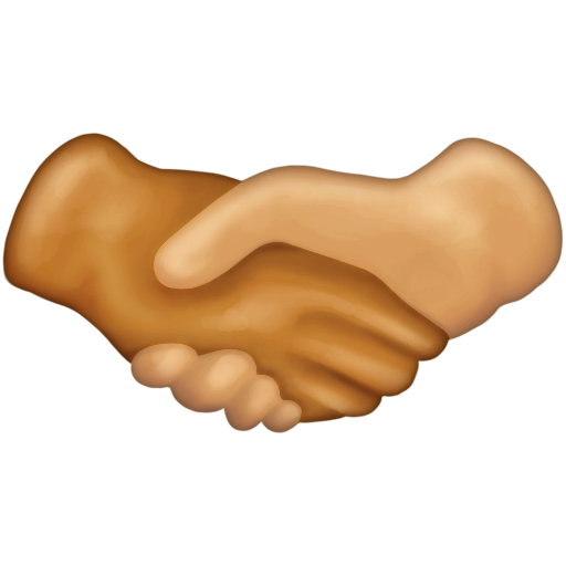 Handshake: Medium Skin Tone, Medium-Light Skin Tone, the design in this release