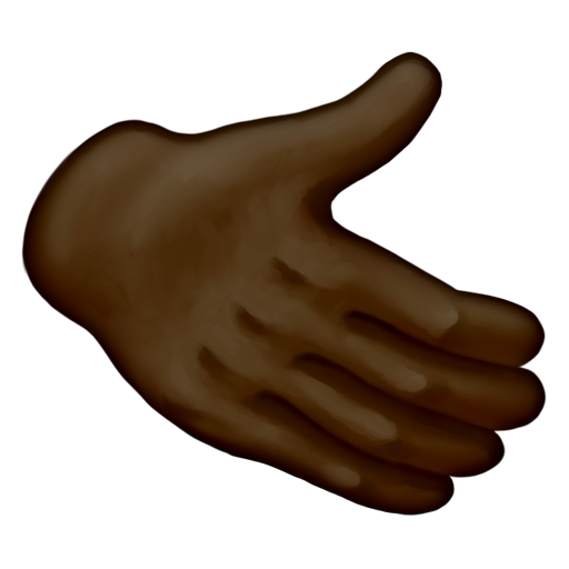 Rightwards Hand: Dark Skin Tone, the design in this release