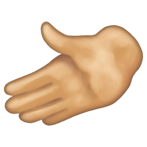 Leftwards Hand: Medium-Light Skin Tone, the design in this release