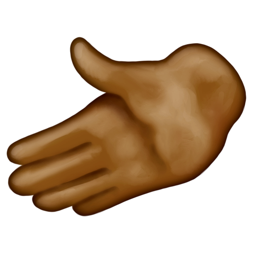Leftwards Hand: Medium-Dark Skin Tone, the design in this release