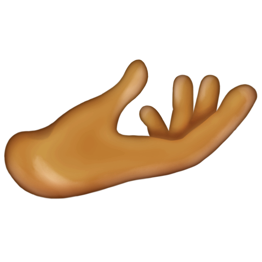 Palm up Hand: Medium Skin Tone, the design in this release
