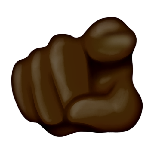 Index Pointing at the Viewer: Dark Skin Tone, the design in this release