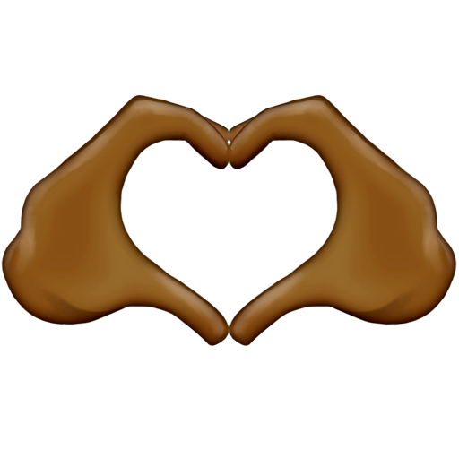 Heart Hands: Medium-Dark Skin Tone, the design in this release