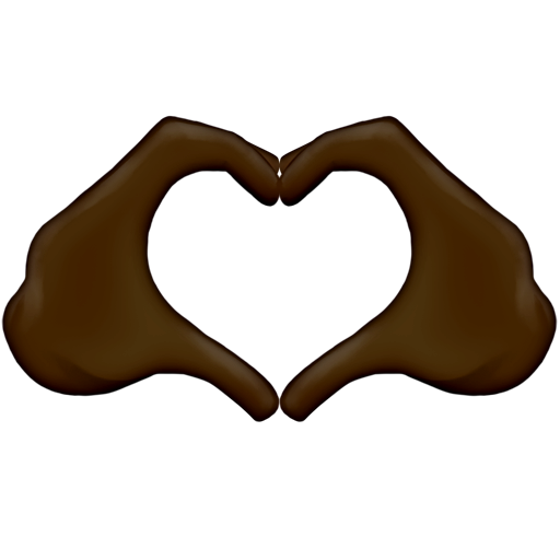 Heart Hands: Dark Skin Tone, the design in this release
