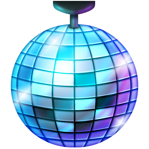 mirror ball as rendered by Emojipedia