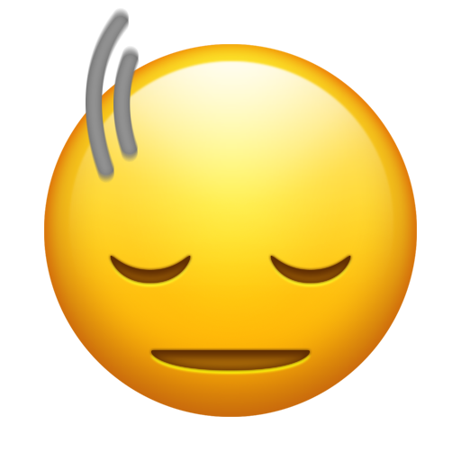 Head Shaking Vertically as drawn by Emojipedia in 15.1
