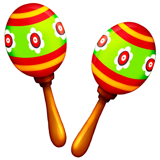 maracas as rendered by Emojipedia
