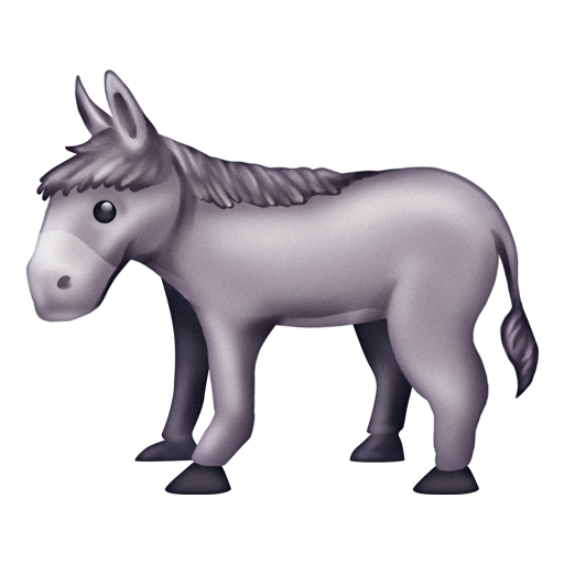 donkey as rendered by Emojipedia