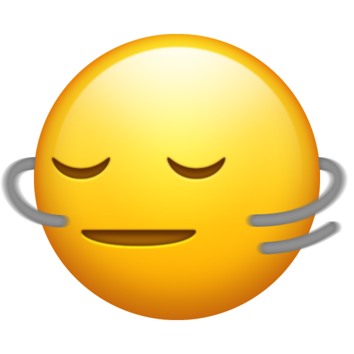 Head Shaking Horizontally as drawn by Emojipedia in 16.0