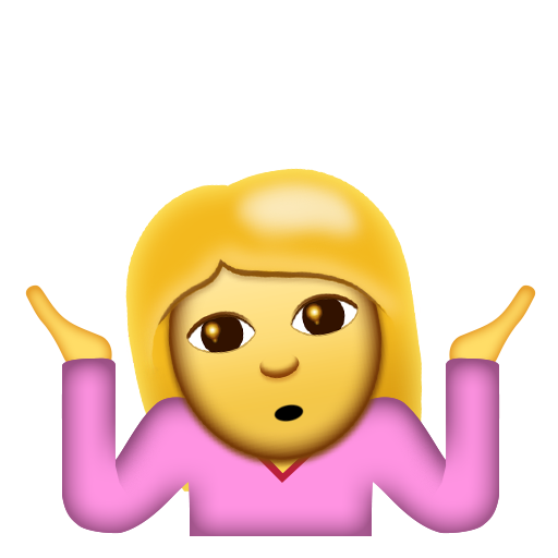 Person Shrugging, the design in this release