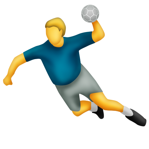 Person Playing Handball, the design in this release