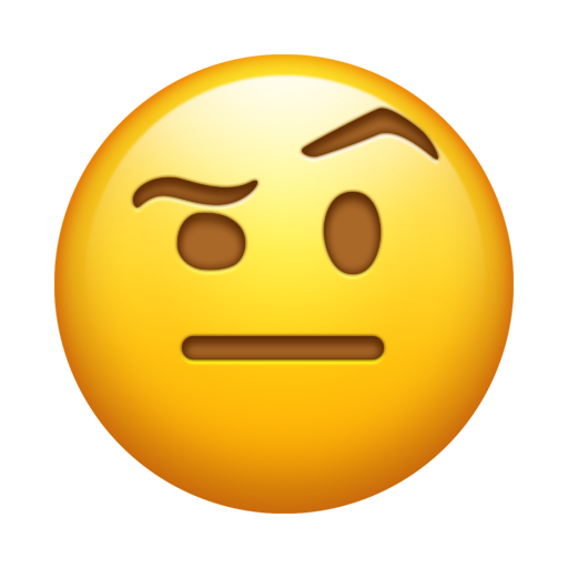 Face with Raised Eyebrow, the design in this release