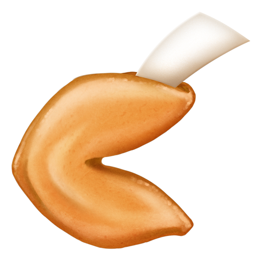 Fortune Cookie as drawn by Emojipedia in 5.1