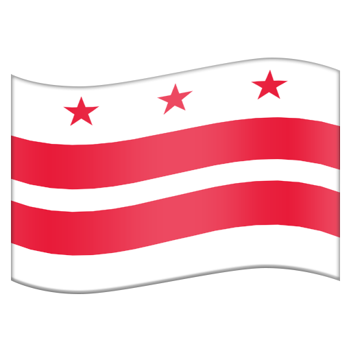 Flag for Washington DC (US-DC), the design in this release