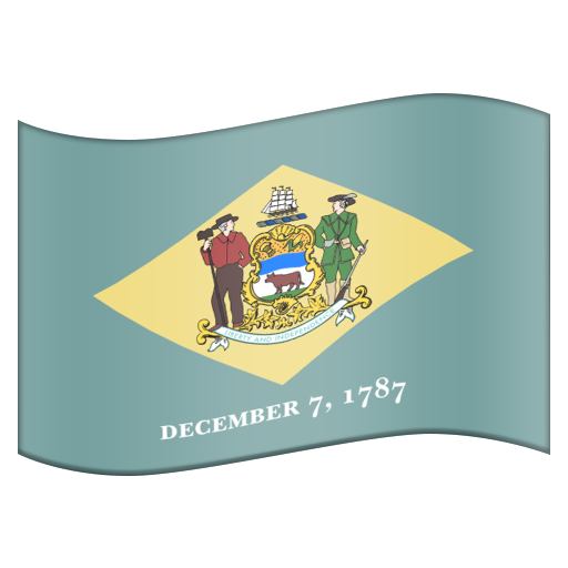 Flag for Delaware (US-DE), the design in this release