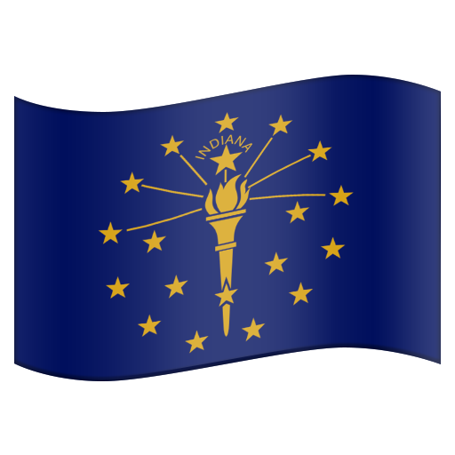 Flag for Indiana (US-IN), the design in this release