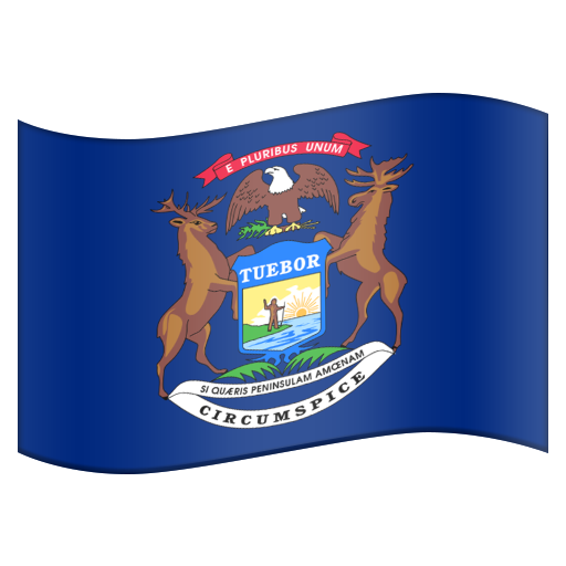 Flag for Michigan (US-MI), the design in this release