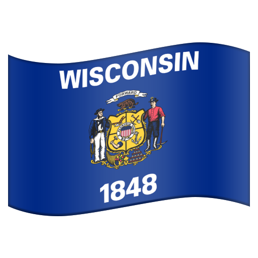 Flag for Wisconsin (US-WI), the design in this release