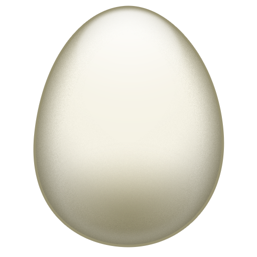 Egg as drawn by Emojipedia in 5.2