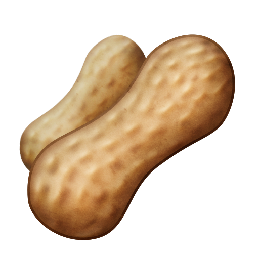 Peanuts as drawn by Emojipedia in 5.2